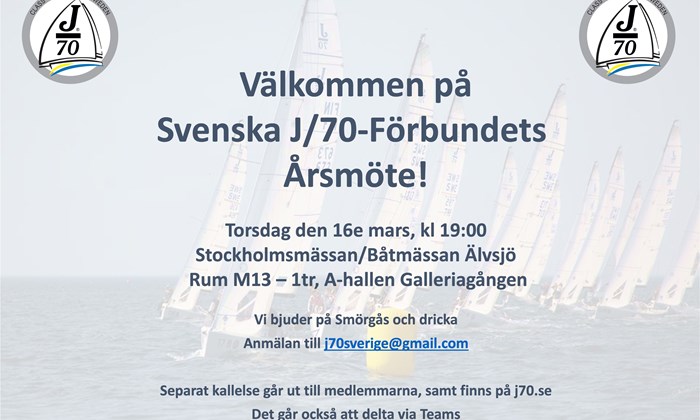 Årsmöte Svenska J/70-Förbundet 2023